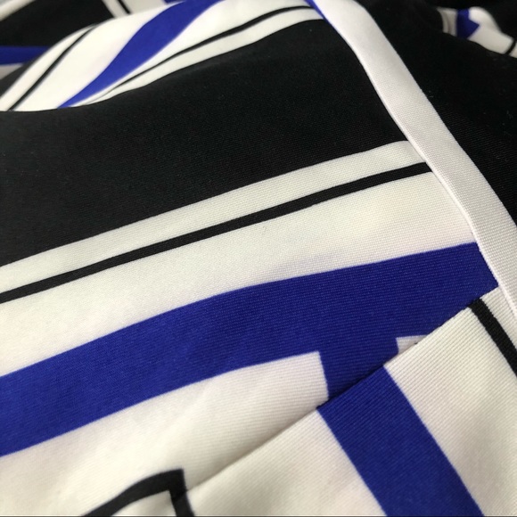 AQUA (Bloomingdales brand) Striped Body Con Dress - Picture 3 of 5